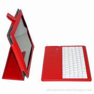 PU Leather Case for iPad with Bluetooth Keyboard